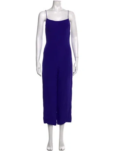 Pre-owned Giorgio Armani Square Neckline Jumpsuit In Blue