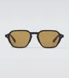 Giorgio Armani Square Sunglasses In Brown
