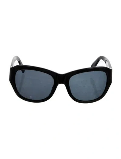 Pre-owned Giorgio Armani Square Tinted Sunglasses In Black