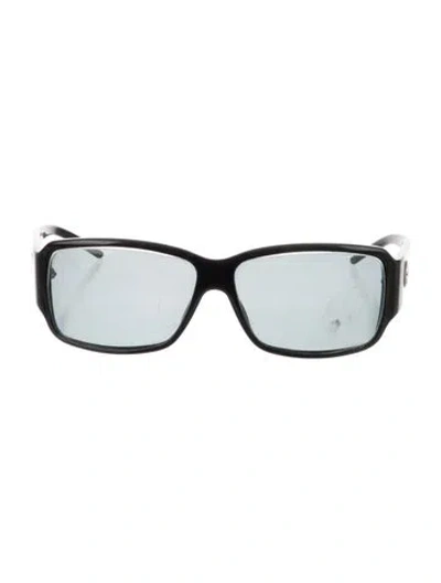 Pre-owned Giorgio Armani Square Tinted Sunglasses In Black