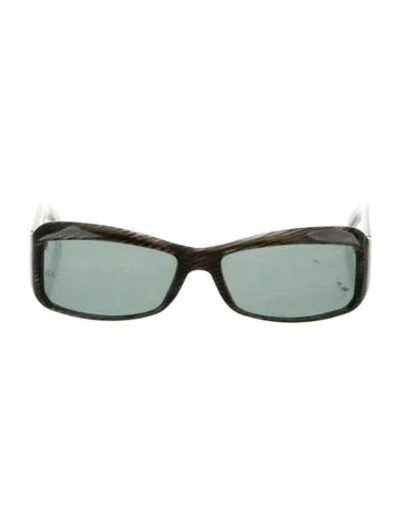 Pre-owned Giorgio Armani Square Tinted Sunglasses In Gray