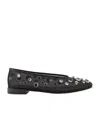 Giorgio Armani X 10 Corso Como Ballerinas In Mesh And Rhinestones Bezels In Black