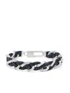 Giorgio Armani Stearling Silver-chain Bracelet In Gray