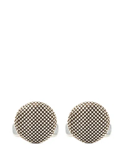 Giorgio Armani Sterling-silver Cufflinks In White