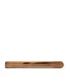 Giorgio Armani Sterling Silver Tie Clip In Brown