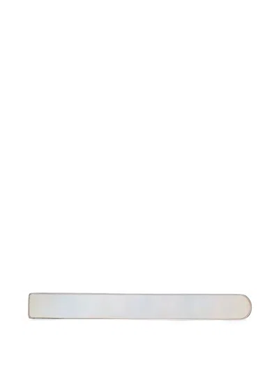 Giorgio Armani Sterling-silver Tie Clip In White