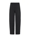Giorgio Armani Velvet Straight Pants In Black
