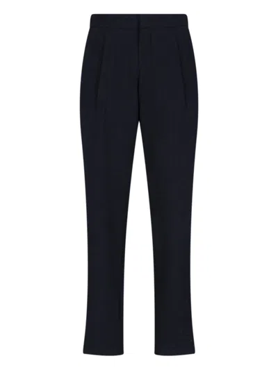 Giorgio Armani Straight-leg Chinos With Virgin Wool Finish