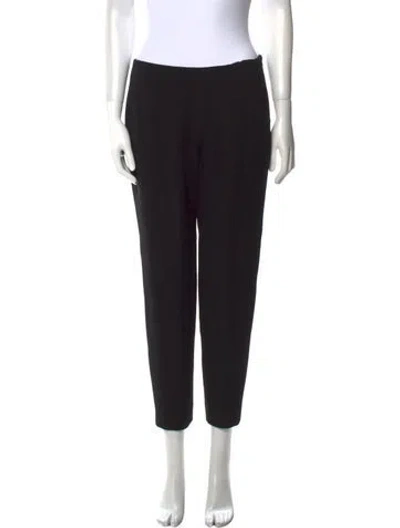 Pre-owned Giorgio Armani Straight Leg Pants In Black