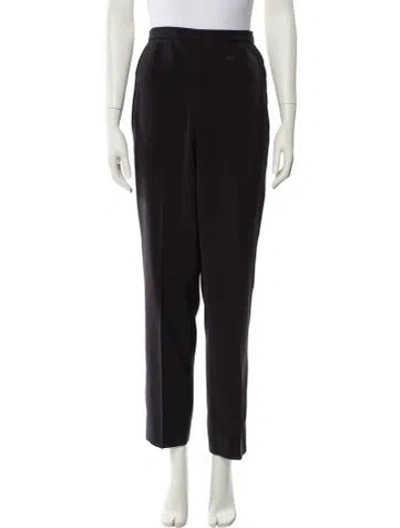 Pre-owned Giorgio Armani Straight Leg Pants In Black
