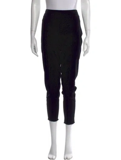 Pre-owned Giorgio Armani Straight Leg Pants In Black