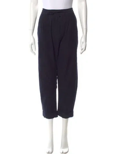 Pre-owned Giorgio Armani Straight Leg Pants In Blue