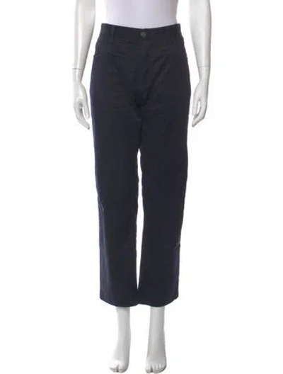 Pre-owned Giorgio Armani Straight Leg Pants In Blue