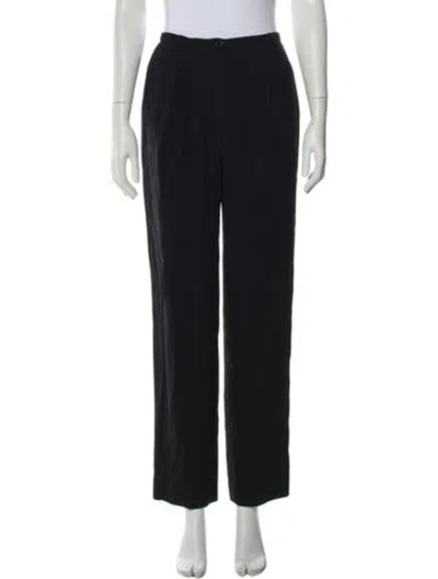Pre-owned Giorgio Armani Straight Leg Pants In Blue