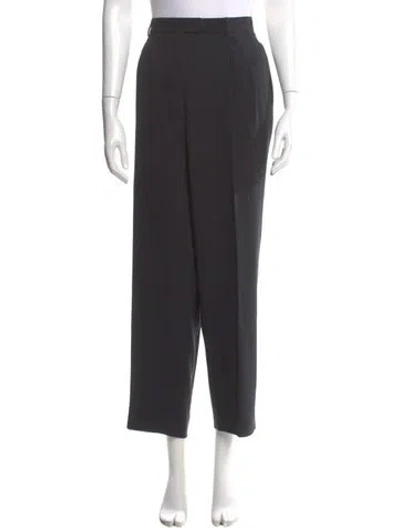 Pre-owned Giorgio Armani Straight Leg Pants In Gray