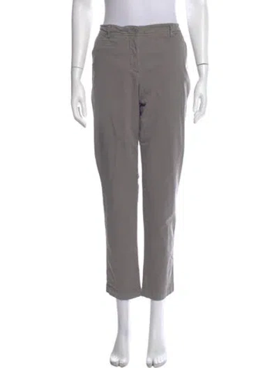 Pre-owned Giorgio Armani Straight Leg Pants In Gray