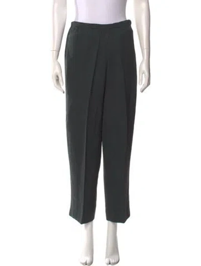 Pre-owned Giorgio Armani Straight Leg Pants In Green