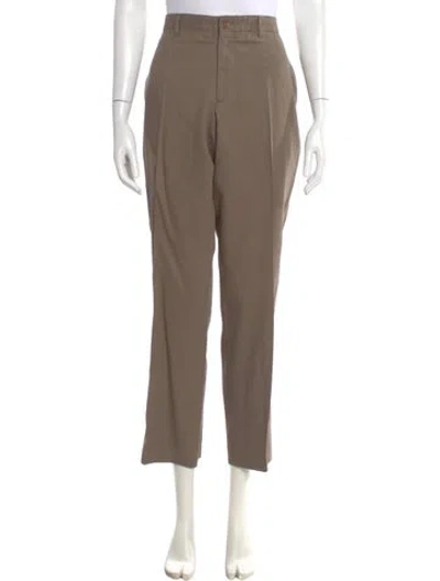 Pre-owned Giorgio Armani Straight Leg Pants In Neutral