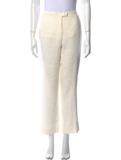 Pre-owned Giorgio Armani Straight Leg Pants In Neutral