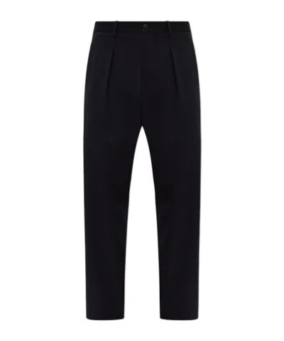 Giorgio Armani Straight-leg Trousers In Black
