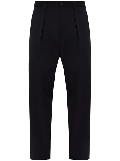 Giorgio Armani Straight-leg Trousers In Blue