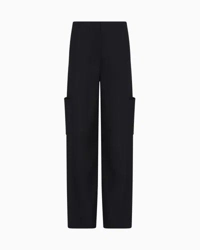 Giorgio Armani Casual Trousers In Black