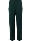 Giorgio Armani Bottle Green Straight Leg Pant In Green