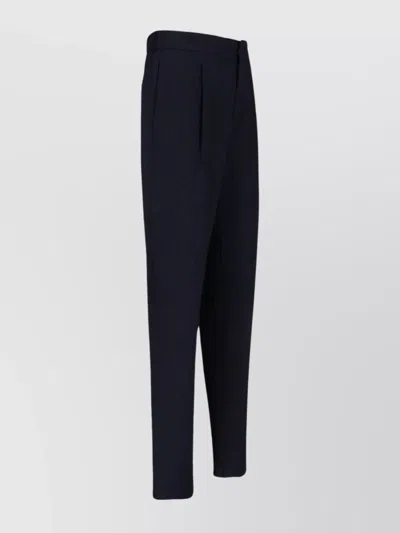 Giorgio Armani Straight Trousers With Button Detail And Side Pocket