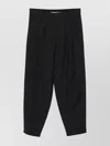Giorgio Armani Straight Trousers With Front Pleats And Belt Loops In Blue