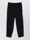 Giorgio Armani Straight Trousers With Pleats And Pockets In Black
