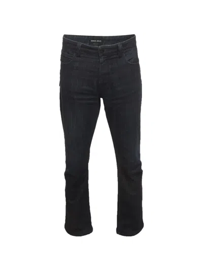 Pre-owned Giorgio Armani Straight-fit Jeans In Blue