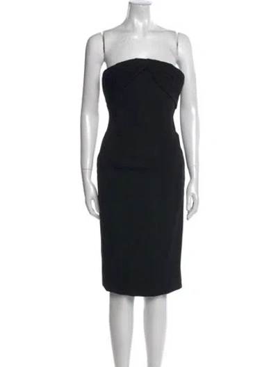 Pre-owned Giorgio Armani Strapless Mini Dress In Black
