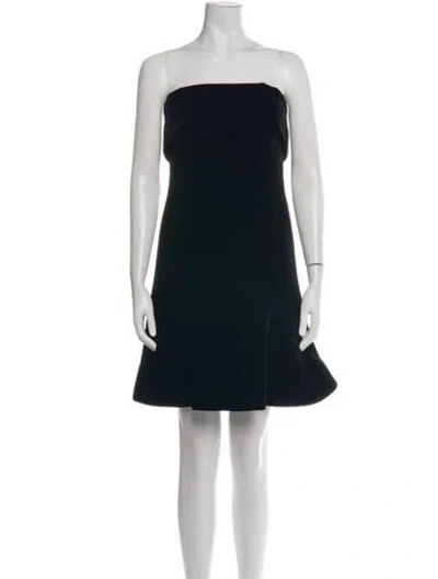 Pre-owned Giorgio Armani Strapless Mini Dress In Black