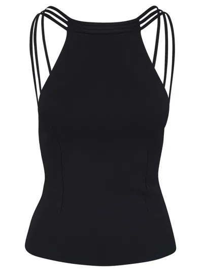 Giorgio Armani Top Mit Riemen In Schwarz