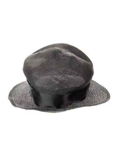 Pre-owned Giorgio Armani Straw Hat In Gray