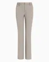 Giorgio Armani Official Store Stretch Cotton Chinos In Dove Grey