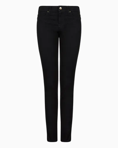 GIORGIO ARMANI STRETCH-COTTON, SLIM-FIT, FIVE-POCKET TROUSERS