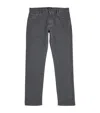 Giorgio Armani Stretch-cotton Straight Jeans In Black
