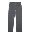 Giorgio Armani Stretch-cotton Straight Jeans In Grey