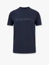 Giorgio Armani Crew-neck Short Sleeve T-shirt With Front Print
