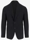 Giorgio Armani Long Sleeved Suit Jacket In Black