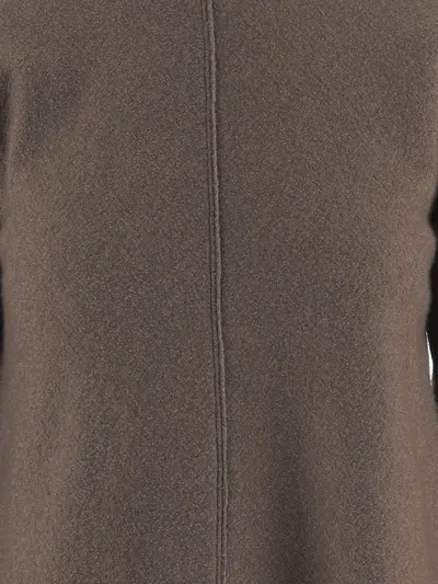 Giorgio Armani Stretch Silk And Cashmere Sweater In Brown