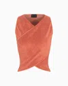 Giorgio Armani Stretch Silk And Viscose Blend Bustier Top