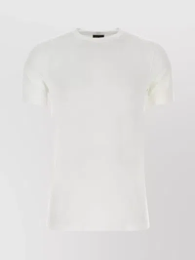 Giorgio Armani Stretch Viscose Crew-neck T-shirt In White