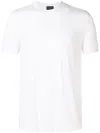 Giorgio Armani Stretch Viscose Jersey Crew Neck T-shirt Clothing In White