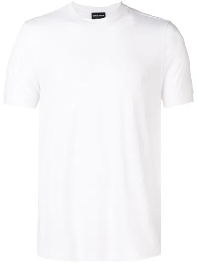 GIORGIO ARMANI GIORGIO ARMANI STRETCH VISCOSE JERSEY CREW NECK T-SHIRT CLOTHING