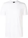 Giorgio Armani Stretch Viscose Jersey Crew Neck T-shirt Clothing In White