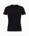 Giorgio Armani Official Store Stretch Viscose Jersey T-shirt In Black