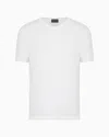 Giorgio Armani Logo Viscose T-shirt In White