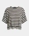 Giorgio Armani Striped Virgin-wool Top